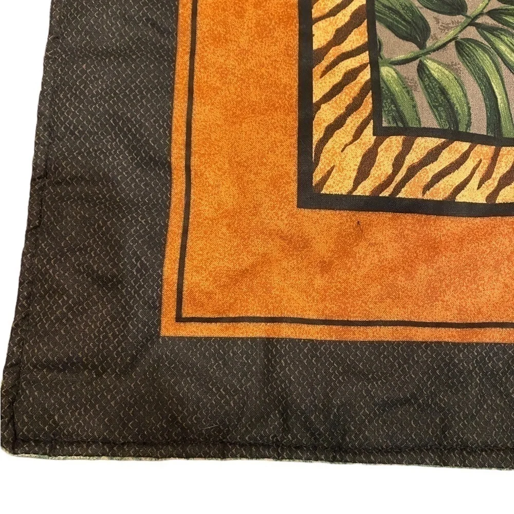 Fabric Quilted Tiger Wallhanging White Tiger on Back